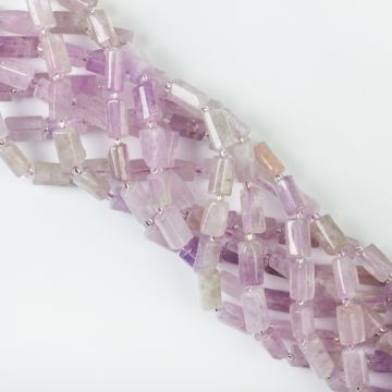 Ametyst lawendowy słupek ciosany 10x6mm