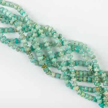 Amazonit krążek 3x6,5mm