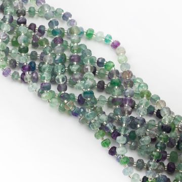 Fluoryt oponka fasetowana 8x5mm