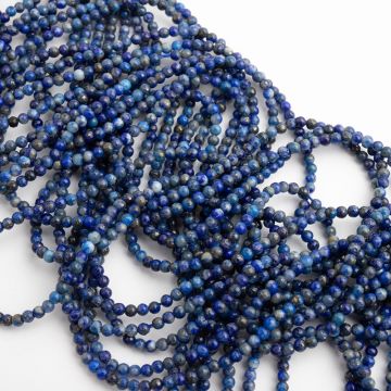 Lapis lazuli kulka gładka 2mm
