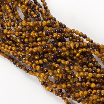 Tygrysie oko kulka gładka 4mm