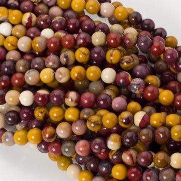 Jaspis mokait kulki gładkie 8,5mm