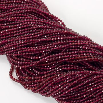Granat kulka fasetowana 3mm