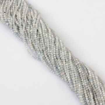 Akwamaryn kulki fasetowane 2.3mm