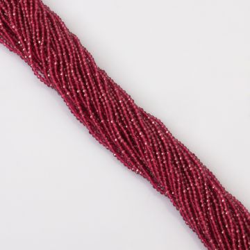Rubin syntetyczny kulki fasetowane 2mm