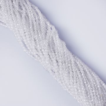 Biały topaz kulki fasetowane 2,5mm