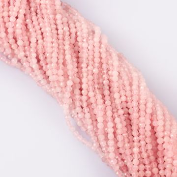 Kryształ górski różowy kulka fasetowana 4,5mm