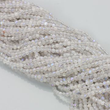 Labradoryt kulki fasetowane platerowana 2,5mm