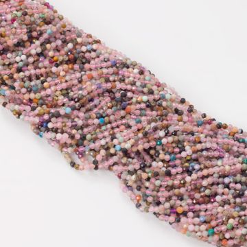 Mix kamieni kulki fasetowane 2mm