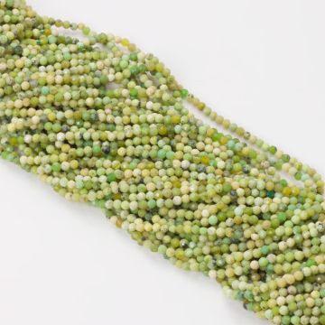 Turkus cytrynowy kulki fasetowane 2,5mm