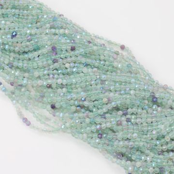 Fluoryt kulka fasetowana 3mm - na sznury