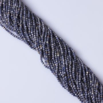 Szafir kulka fasetowana 2,5mm