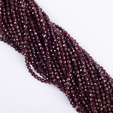 Granat kulka fasetowana 3,5mm