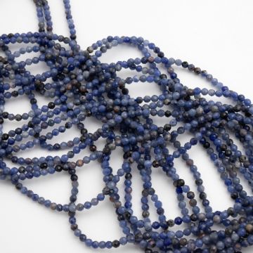 Sodalit kulka fasetowana 2,5mm