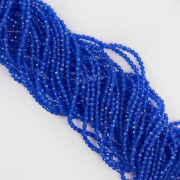 Kocie oko kulka fasetowana niebieska 2,9-3,1mm