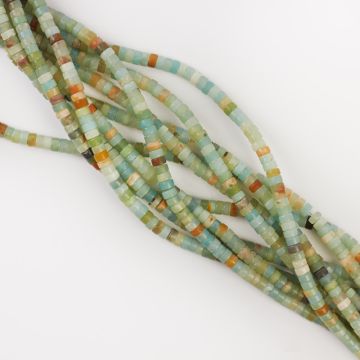 Amazonit krążek 4x2,5mm