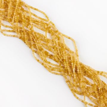 Żółty opal kulka fasetowana 2mm