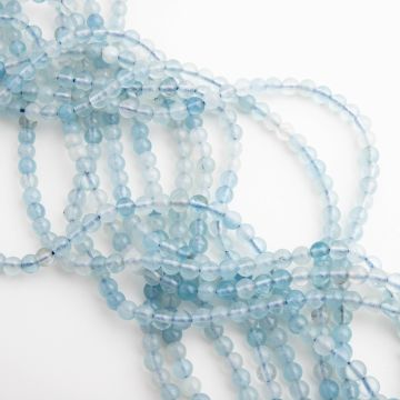 Akwamaryn kulka gładka 4mm