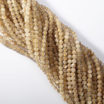 Kryształ z rutylem kulka gładka 5.6mm