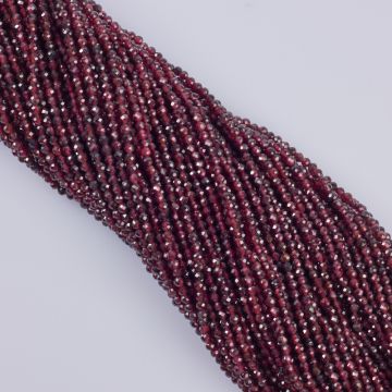 Granat kulka fasetowana 3,5mm