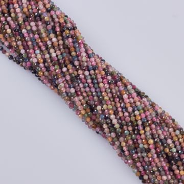 Turmalin kulka fasetowana 2.6mm