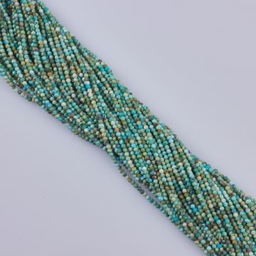 Turkus naturalny kulka fasetowana 2mm