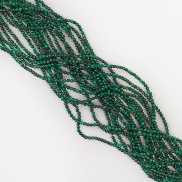 Malachit kulka fasetowana 2,5mm