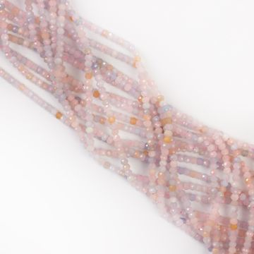 Morganit oponka fasetowana 3x2mm