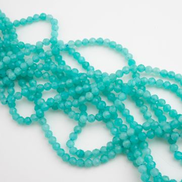 Amazonit kulka fasetowana 4mm