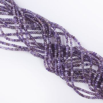 Ametyst oponka fasetowana 2x3mm