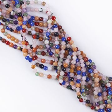 Mix kamieni kulki gładkie 4mm