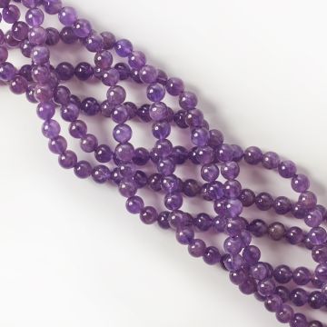 Ametyst kulka gładka 6,5mm