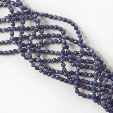 Szafir kulka fasetowana 4,5mm