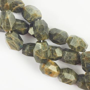 Labradoryt oliwka fasetowana 23-25mm