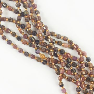 Rubin baryłka fasetowana 6mm