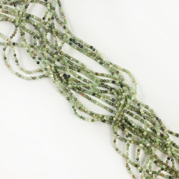 Szmaragd kulka fasetowana 2mm