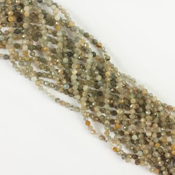 Labradoryt kulka fasetowana 3mm