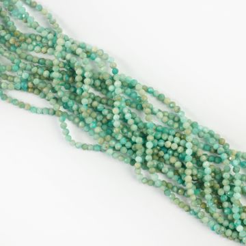 Amazonit kulka fasetowana 3mm