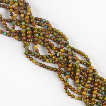 Turkus naturalny kulka gładka 4mm