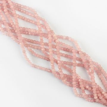 Kryształ górski oponka fasetowana 3x4mm