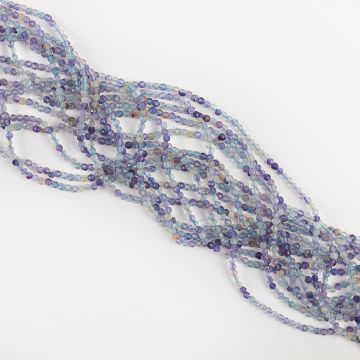 Fluoryt kulka fasetowana 2-2,5mm