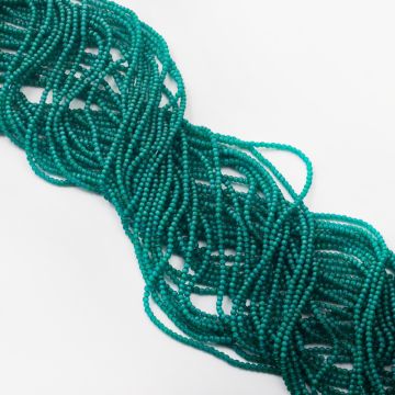 Kocie oko kulka gładka zieleń butelkowa 2mm