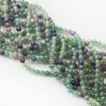 Fluoryt kulka gładka powlekana perłowo 5,5mm