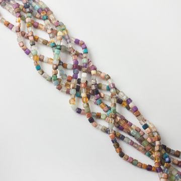 Mix kamieni kostka fasetowana 3,5-4mm