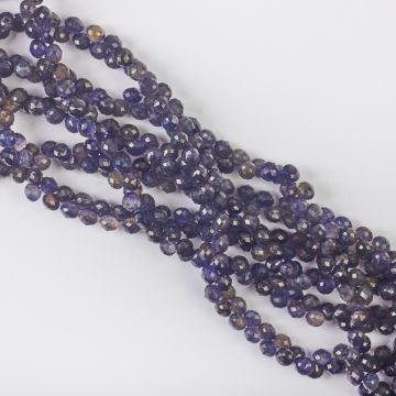 Iolit kropla fasetowana 5mm