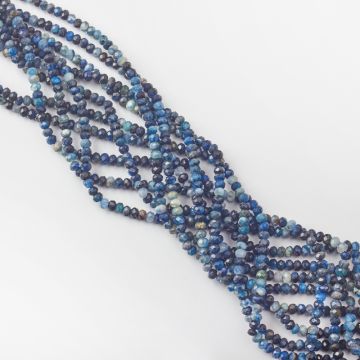 Kianit oponka fasetowana 3,5x5mm