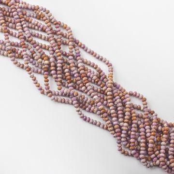 Lepidolit oponka fasetowana 3,5x4,5mm