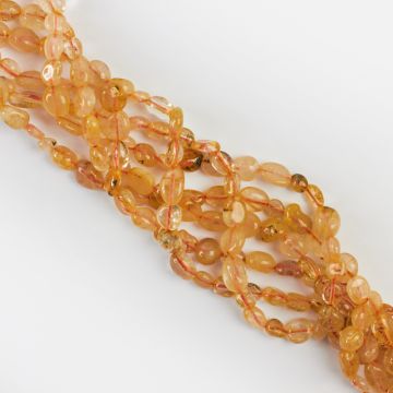 Kryształ górski z rutylem bryłka nieregularna 6x8mm