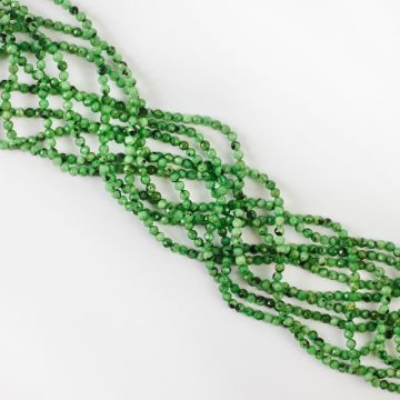 Zoisyt kulka fasetowana 2mm