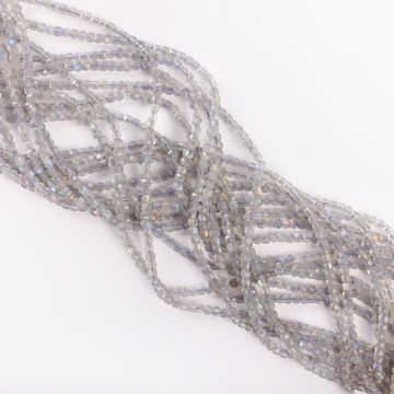 Labradoryt kostka fasetowana 3x2,5mm